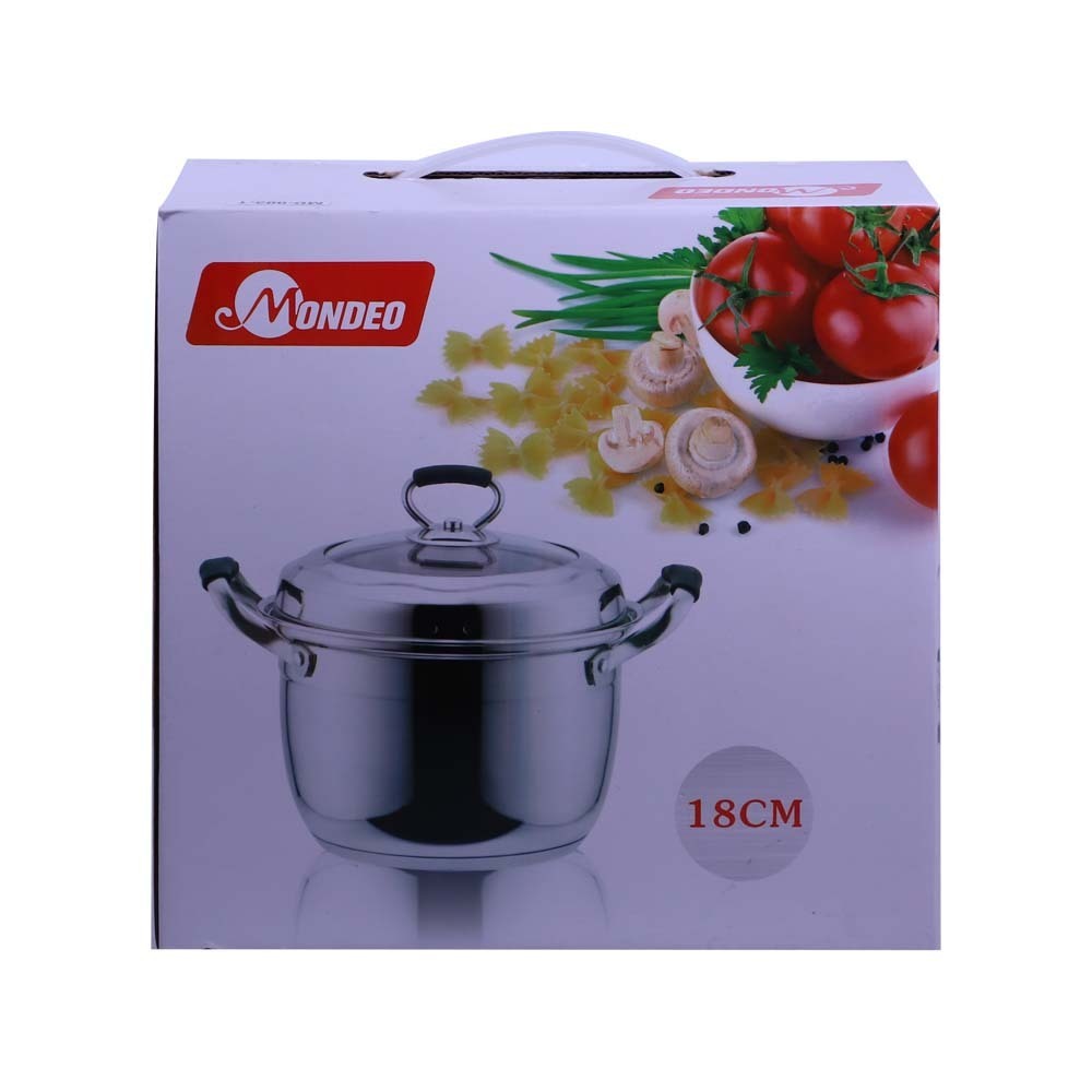 Mondeo Steel Sauce Pot with Lid 18cm MD-003-1