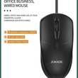 JF-001  RUYING three-button photoelectric mouse Black