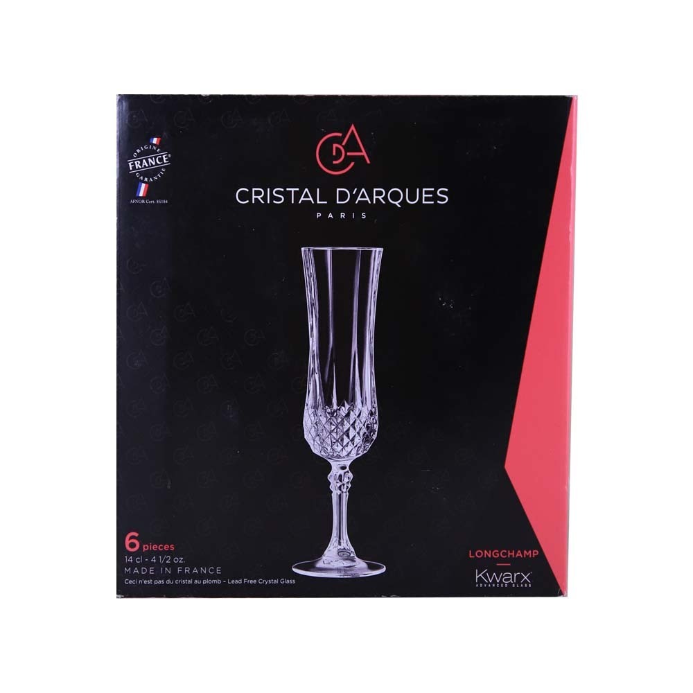 Cristal D`Arques Long Champ Glass 14cl 6PCS