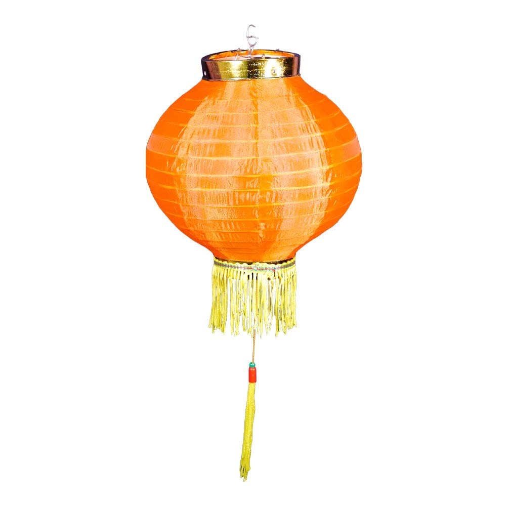 Uncle Gyi Round Paper Lantern with Tassel 8in