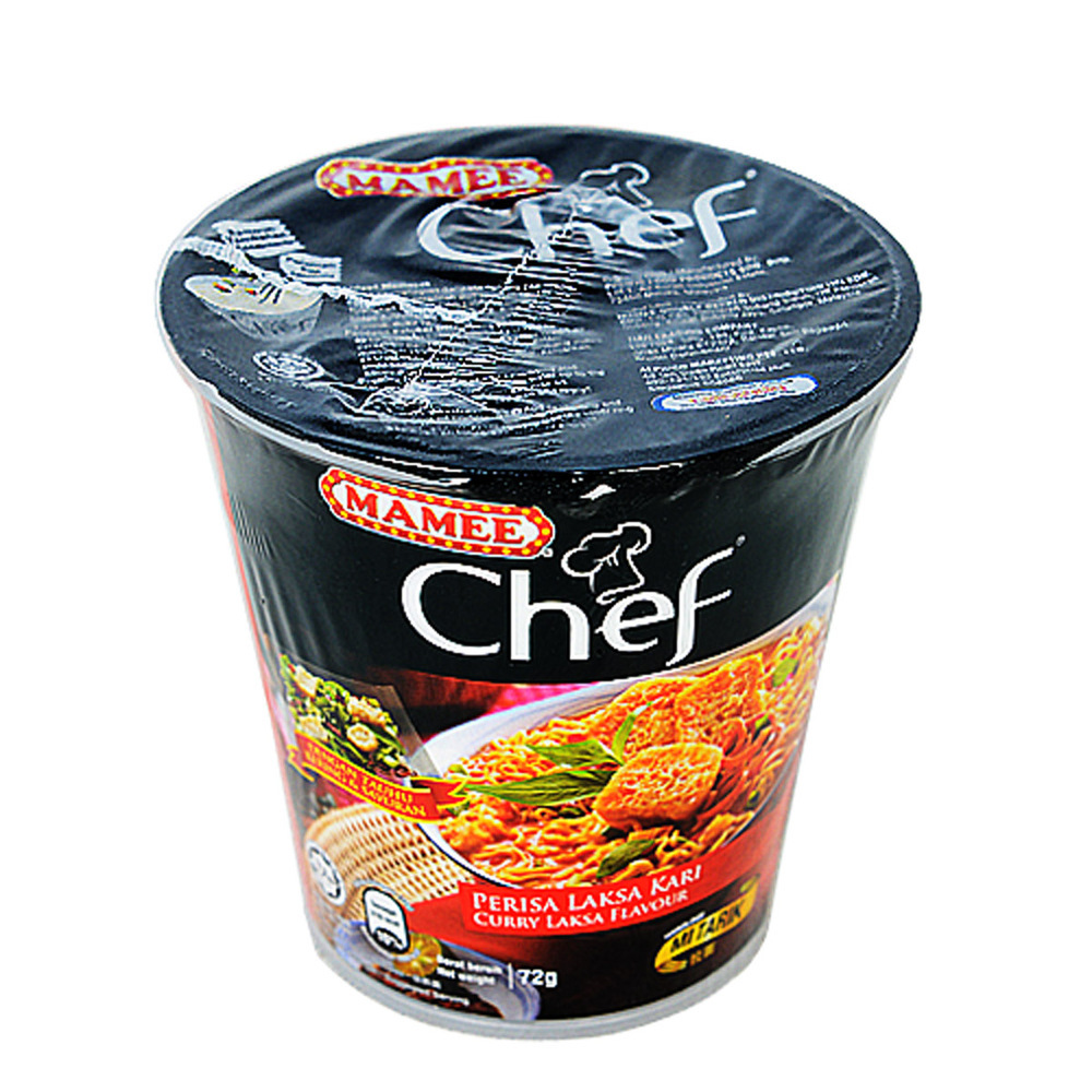 Mamee Chef Instant Noodle Curry Laksa Cup 72G