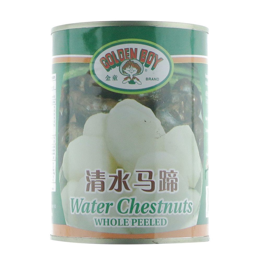Golden Boy Water Chestnuts Whole Peeled 567G