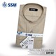 Madarin Collar Shirt Long Sleeve SSM-O-M-L-007 (Pale Yellow) 4 Extra Large