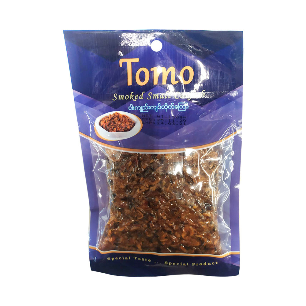 Tomo Fried Smoked Small Catfish 150G (Nga Kyee)