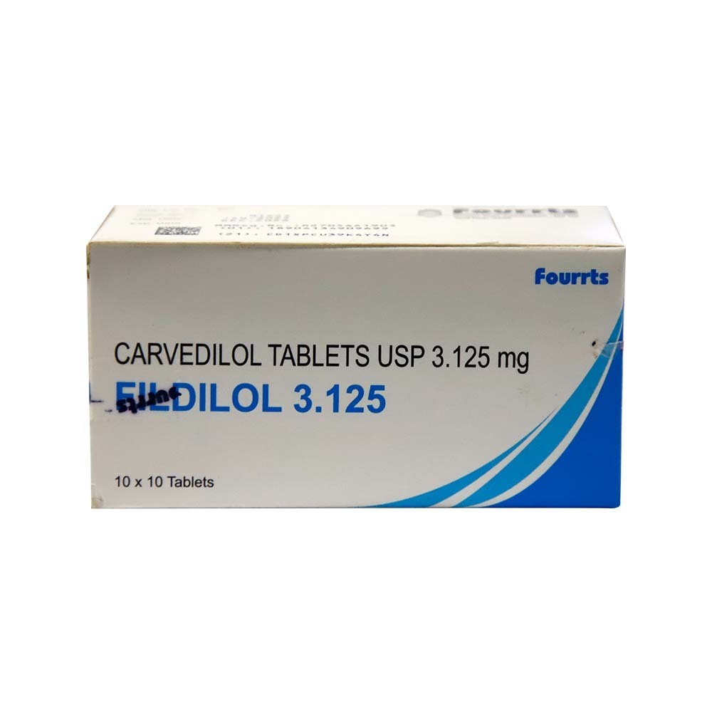 Fildilol 3.125 Carvedilol 3.125MG 10PCSx10