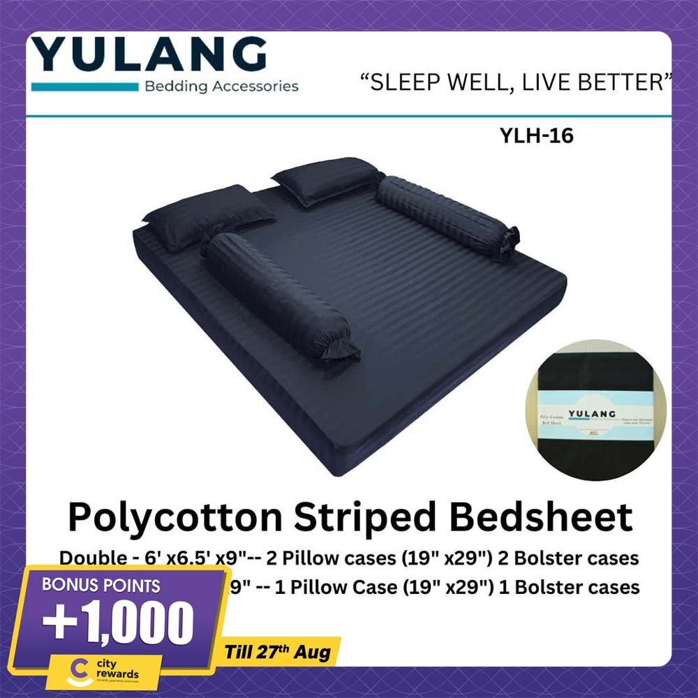 Yulang Hotel Stripped Single Bedsheet Set YLH-16S