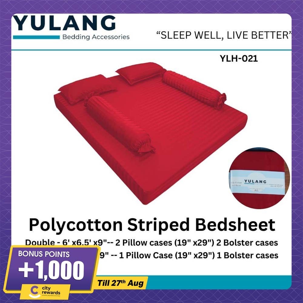 Yulang Hotel Stripped Double Bedsheet Set YLH-21D