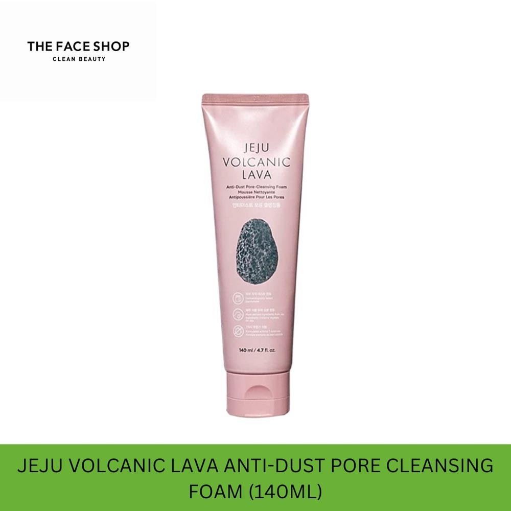 The Face Shop Official Jeju Volcanic Lava Anti Dust Pore Cleansing Foam 2020 8806182592218