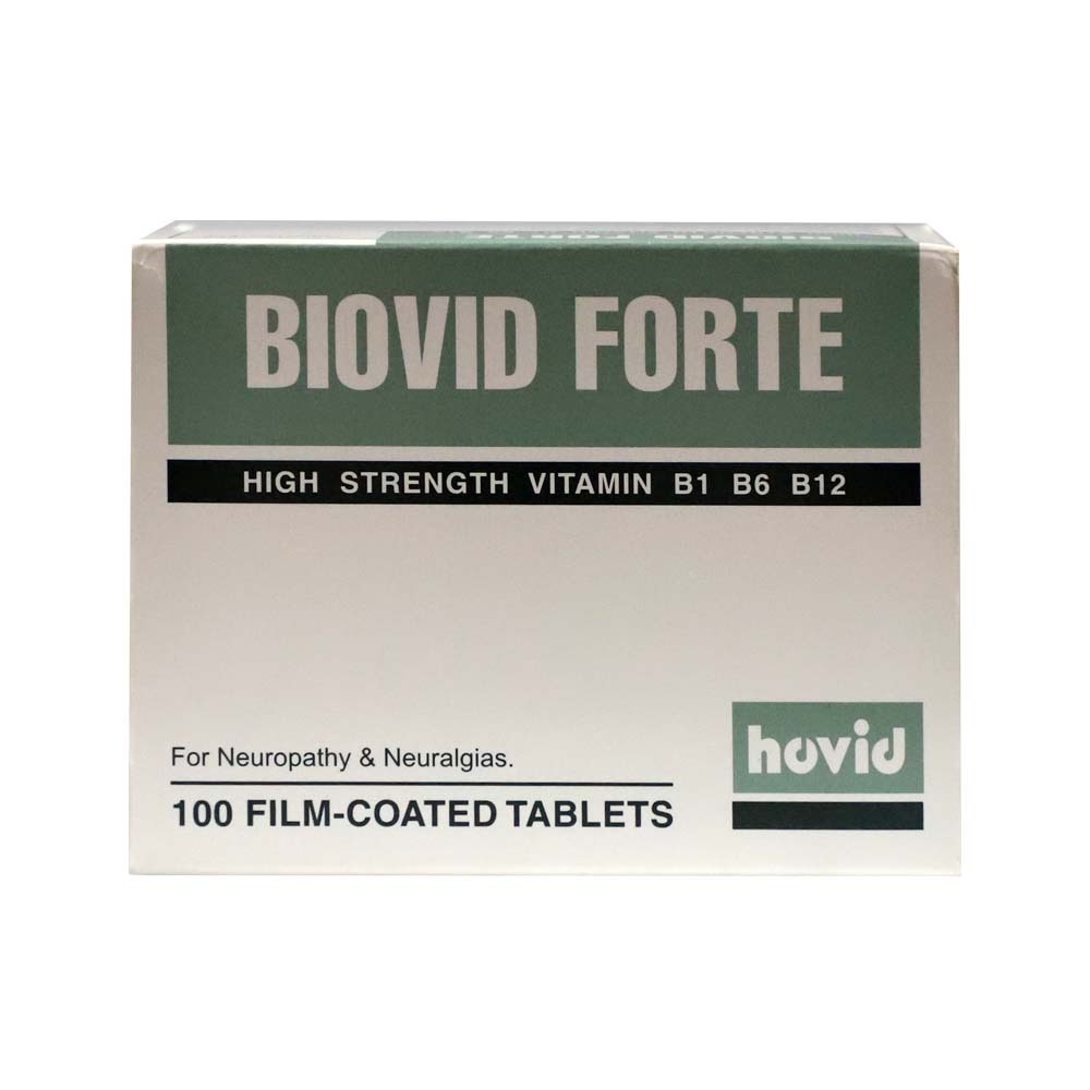 Hovid Biovid Forte Vitamin B1 B6 B12 Tablets 10PCS x 10