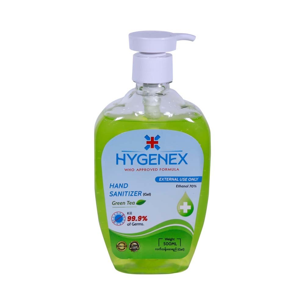 Hygenex Hand Sanitizer Gel Green Tea 500ML