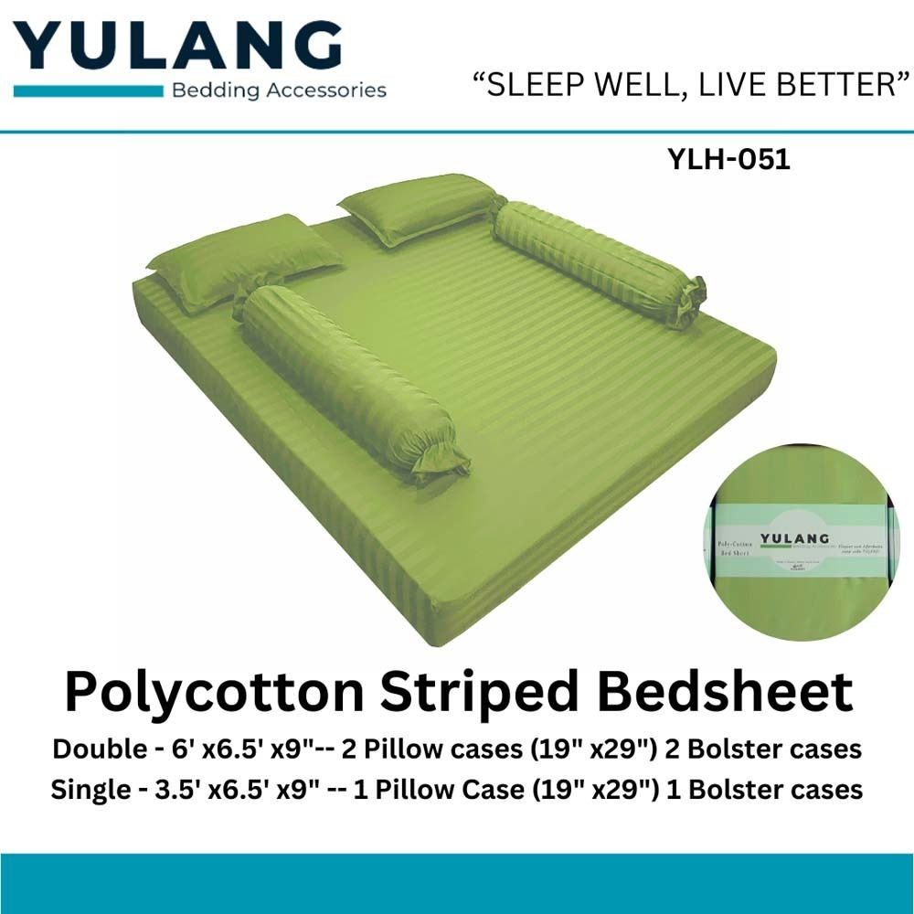 Yulang Hotel Stripped Single Bedsheet Set YLH-51S