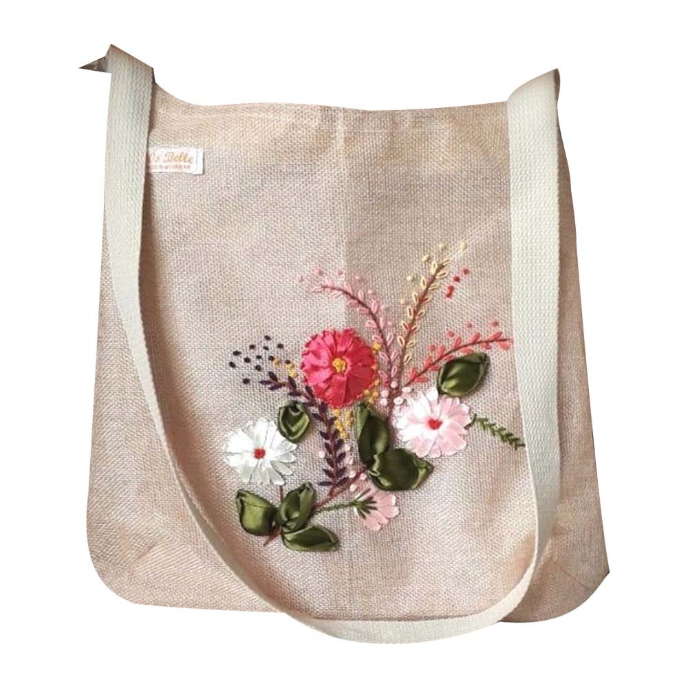 90s Belle Jute But Cute Shoulder Bag Cherry Code No.048