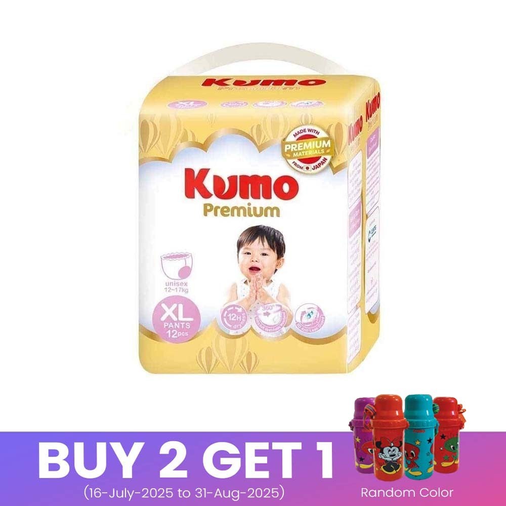 Kumo Premium Baby Diaper XL Pants 12PCS