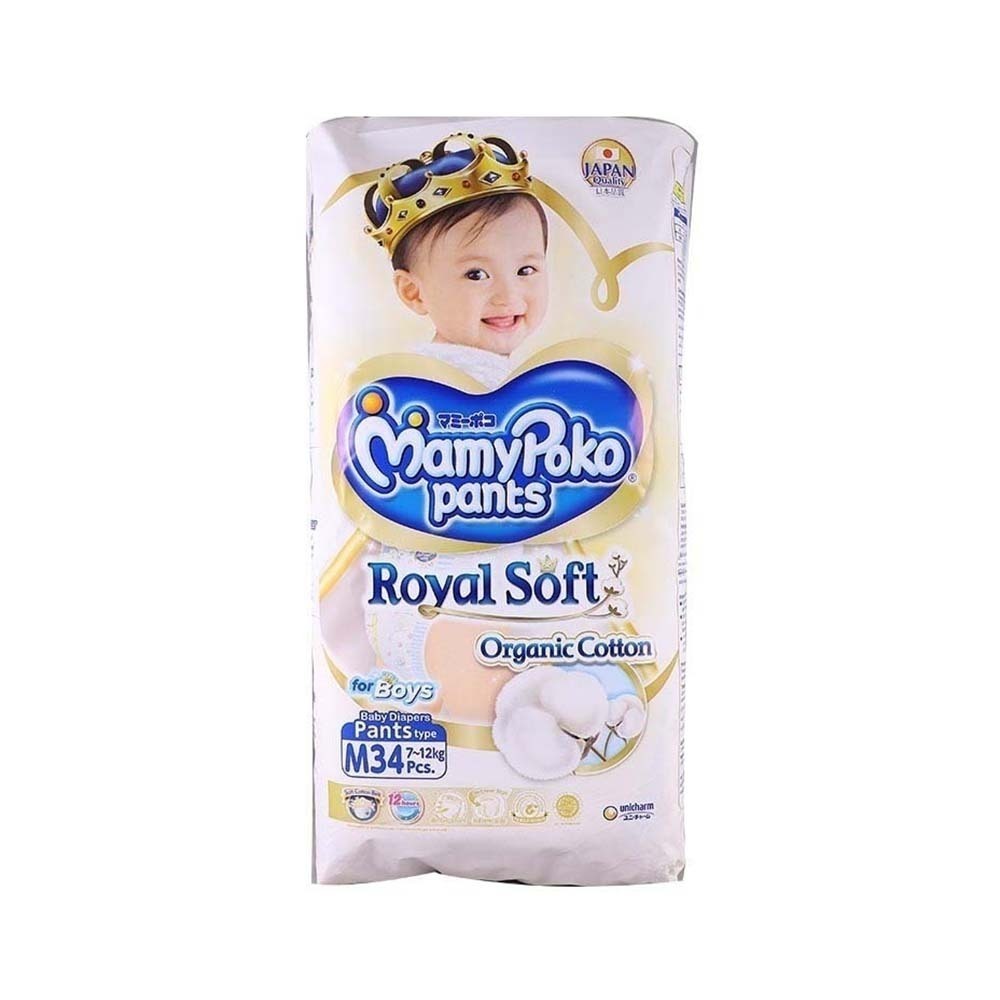 MamyPoko Baby Diaper Pants Extra Soft Boy 34PCS(M)