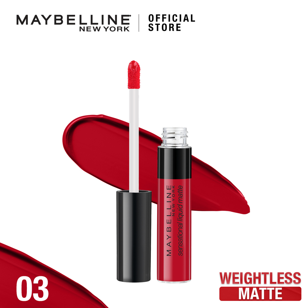 Maybelline Sensation Liquid Matte 03 Flush It Red 7ML