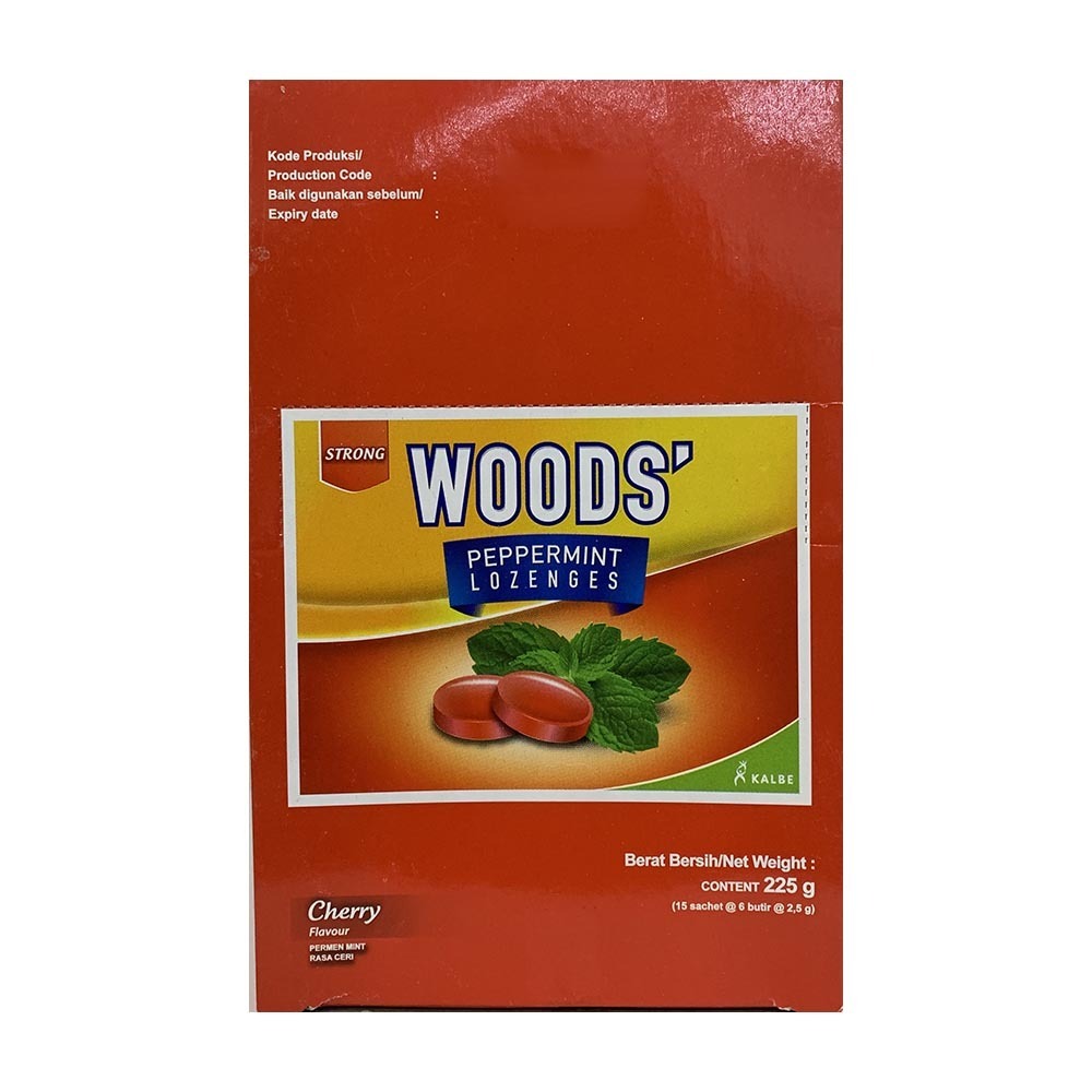 Woods` Peppermint Lozenges 6PCS (Cherry )