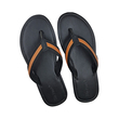 Sin Pauk Men Leather Slipper SPM-025 B-26 Black (No-43)