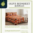Olive Bedsheet Set Double (5PCS) 3256O