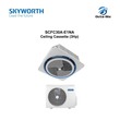 SKYWORTH Ceiling Cassette Air con, 3Hp, R410A, 1Ph White SCFC30A-E1NA