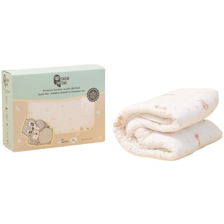 Snow Owl Bamboo Blanket Baby 36X36 Spring Fox White