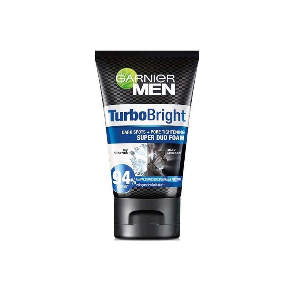 Garnier Men Turbo Bright Super Duo Facial Foam 100ML