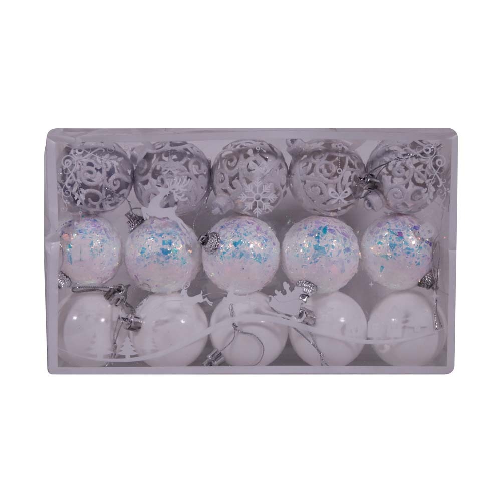 X'Mas Ball Set 5cm 15PCS A021043