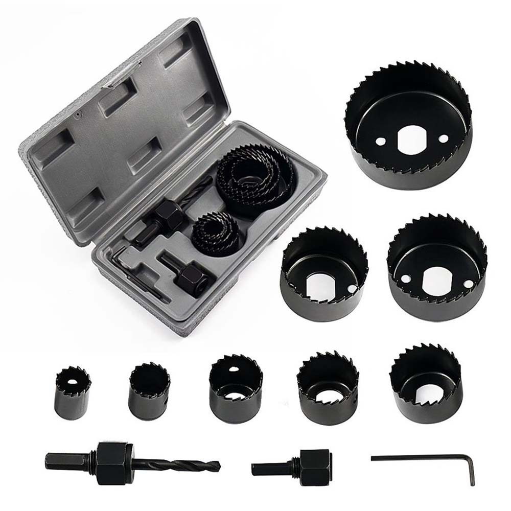 Holesaw Set For PVC Wood Drilling - 11PCS Set