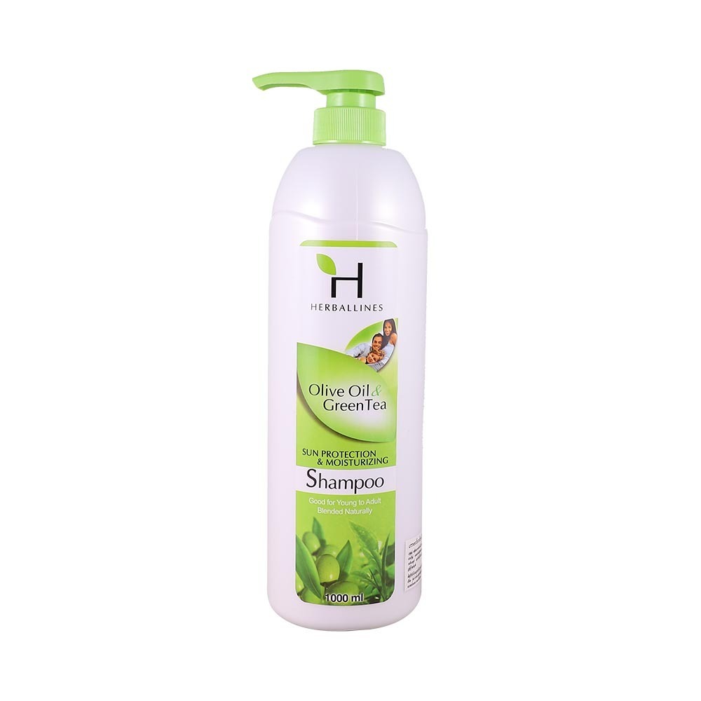 Herballines Shampoo Olive Oil & Green Tea 1000ML