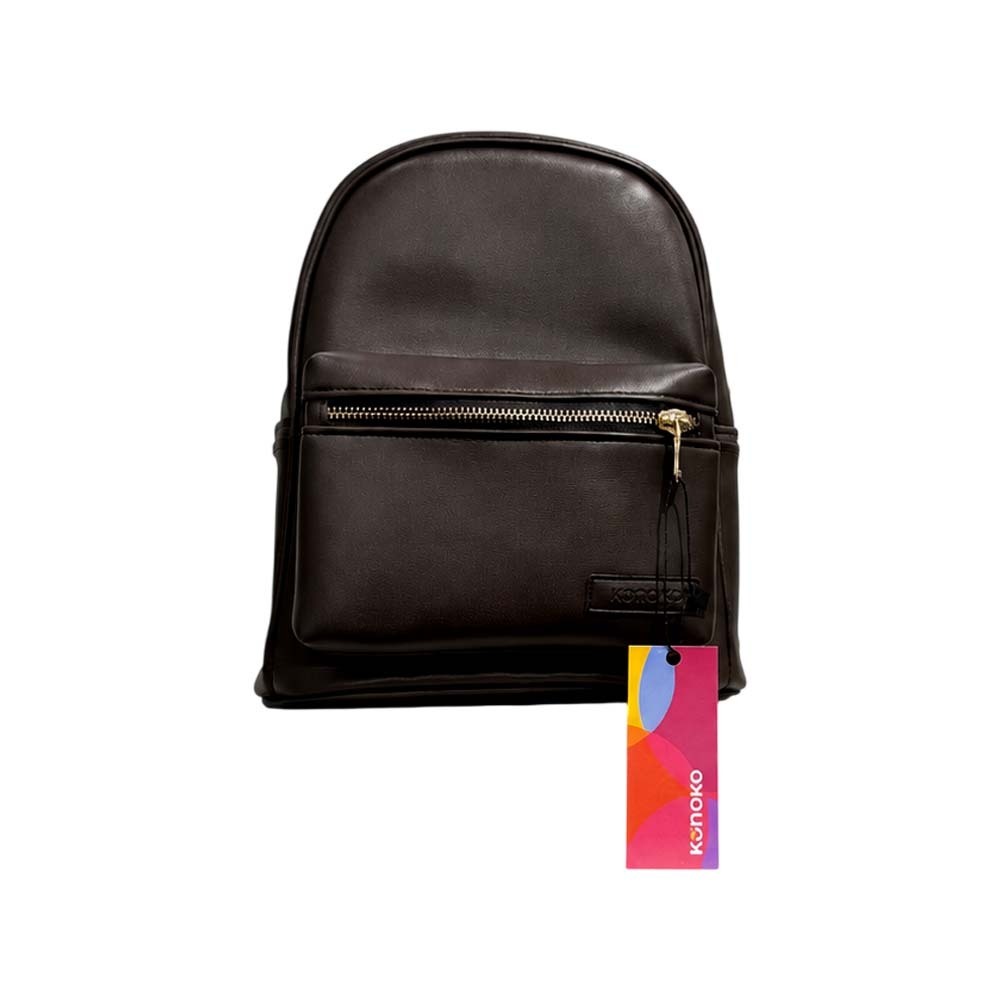 Konoko Leather Mini Backpack Small (Brown)