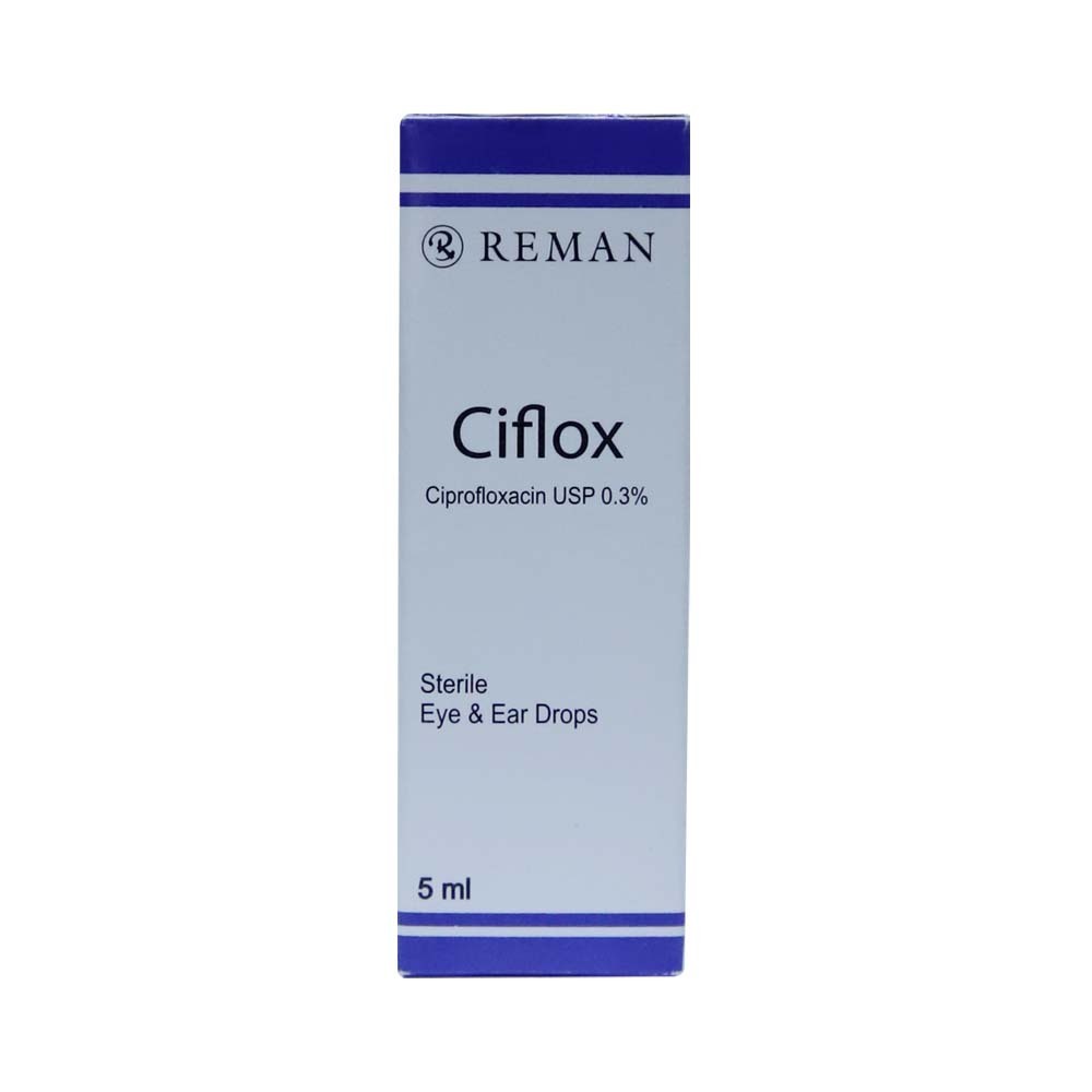 Ciflox Ciprofloxacin 0.3% Eye&Ear Drop 5ML