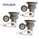 Jaramy 7CM Kitchen Sink Strainer Basket With Flexible Pipe 3PCS Set