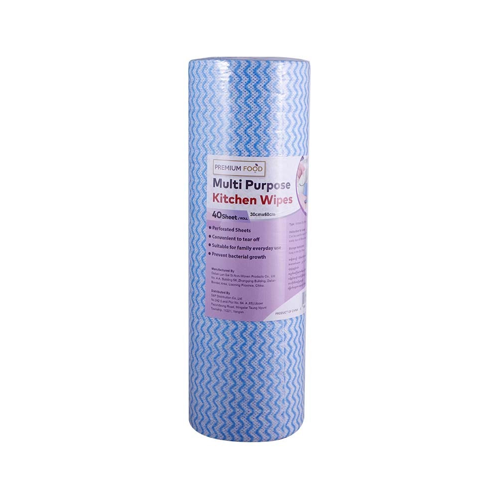 Premium Multi Purpose Kitchen Wipes 40Sheets 1Roll