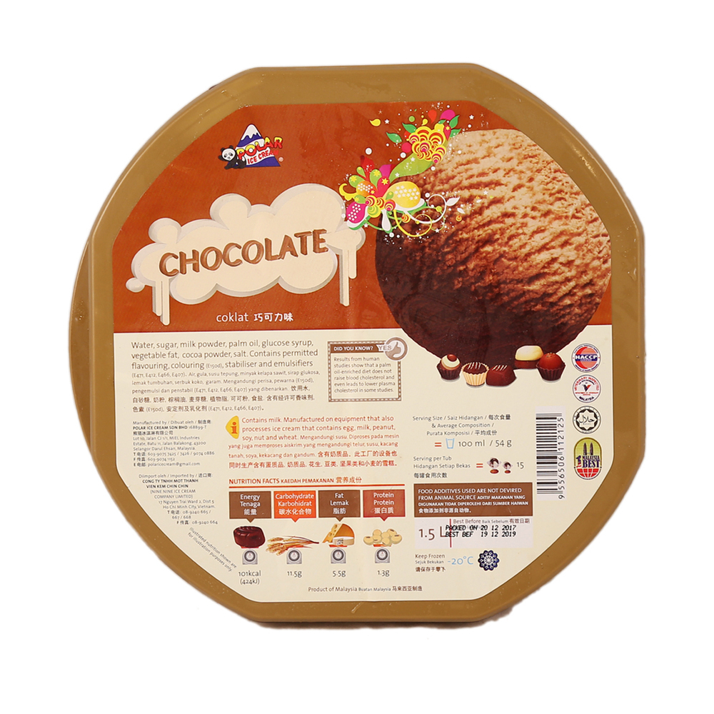 Polar Ice Cream Chocolate 1.5LTR