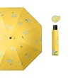 Automatic 3 Fold Fruit Printed Umbrella Yellow