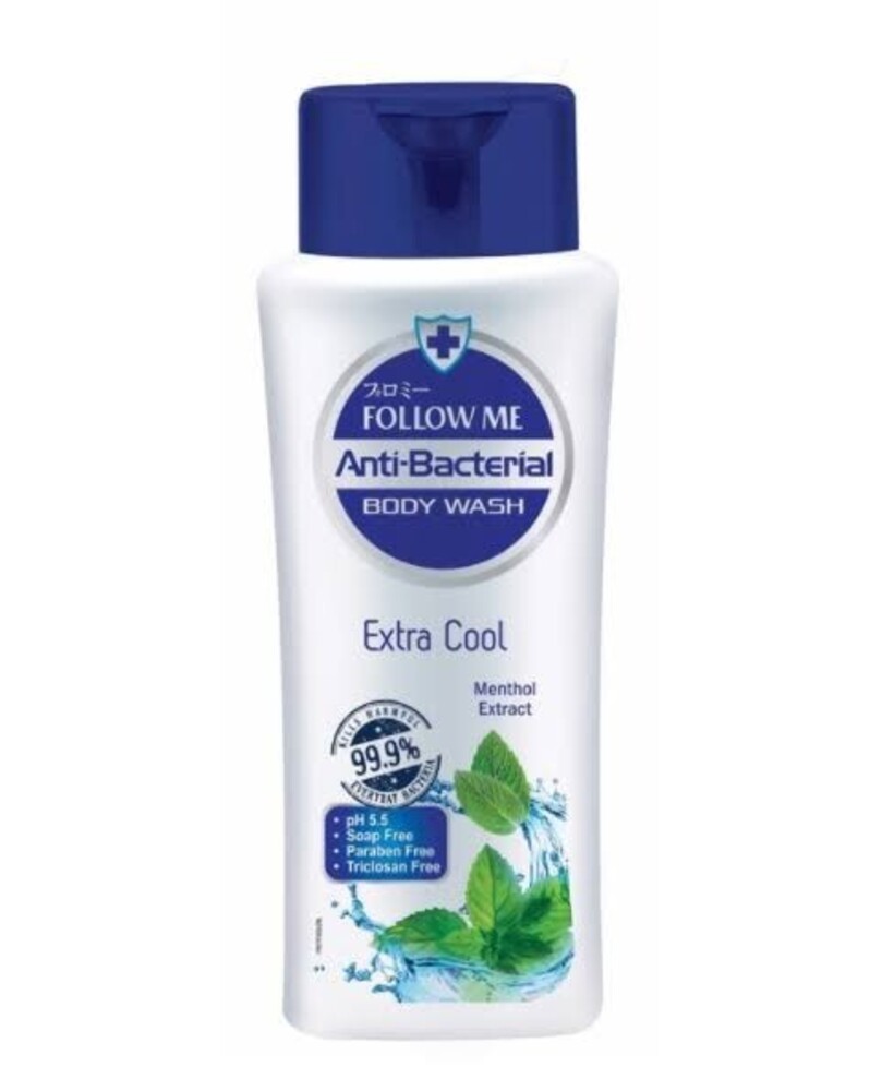 Follow Me Extra Cool Anti-Bacterial Body Wash 220ML(Menthol Extract)