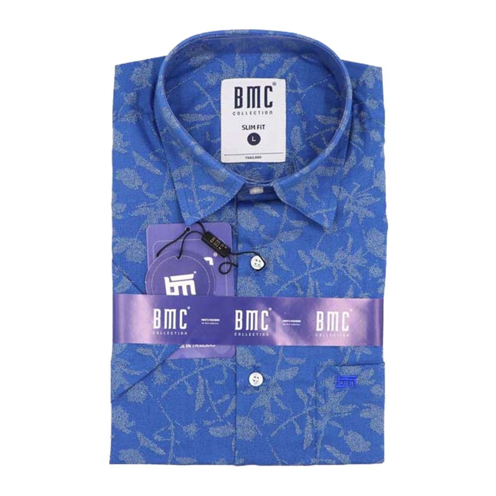 BMC Slimfit Shirts Short Sleeve 2310059 (Design-2) Medium