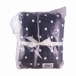 Blanket 6.6X7.5FTLFL2406007 Dark Grey&White