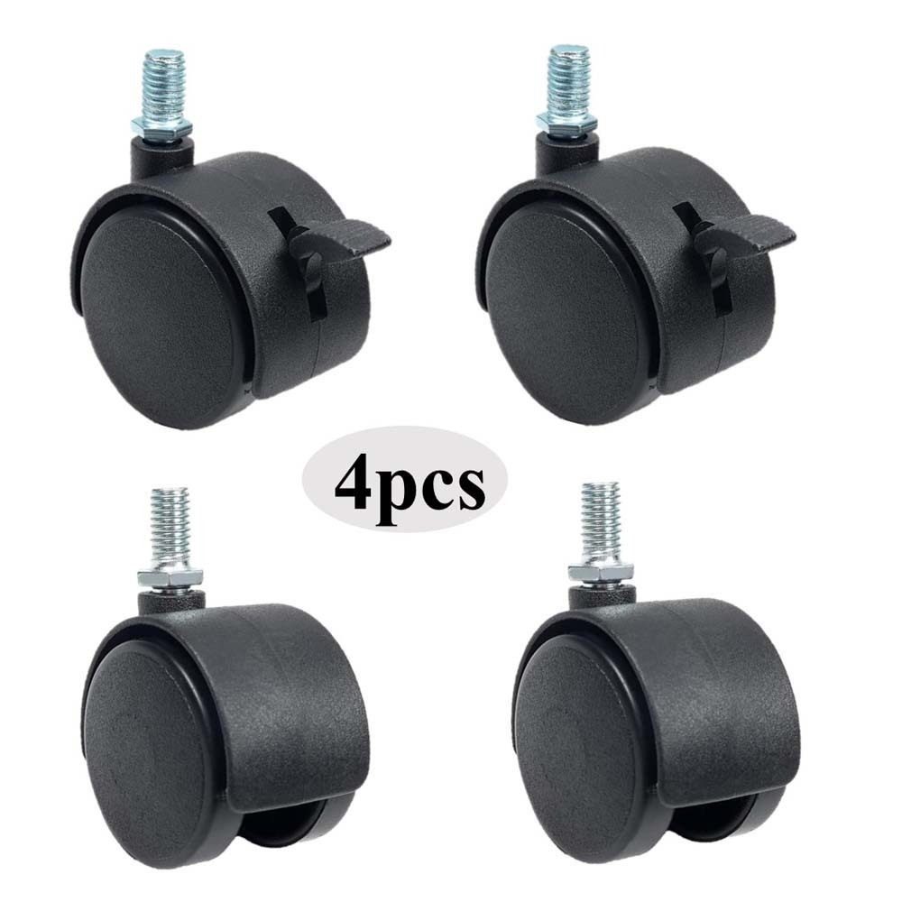 2Inch Multipurpose Furniture Caster Brake Wheels 50MM - 4 Packs