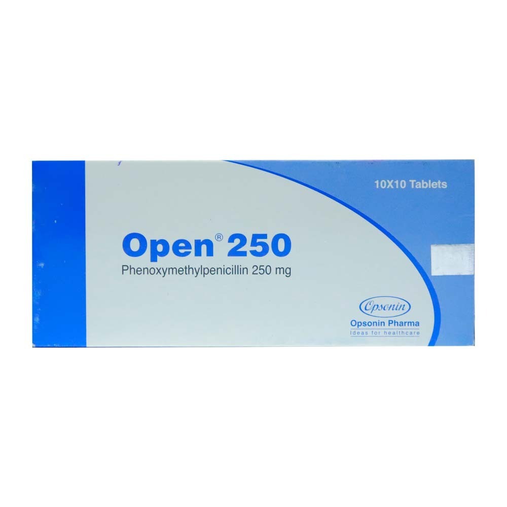 Open 250 Phenoxymethylpenicillin 250MG 10PCS x 10