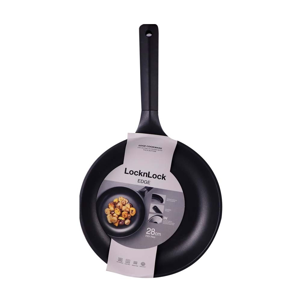 CAF2811 Lock&Lock Edge Frypan IH Non-Stick 28CM-Black-CN-6-AL