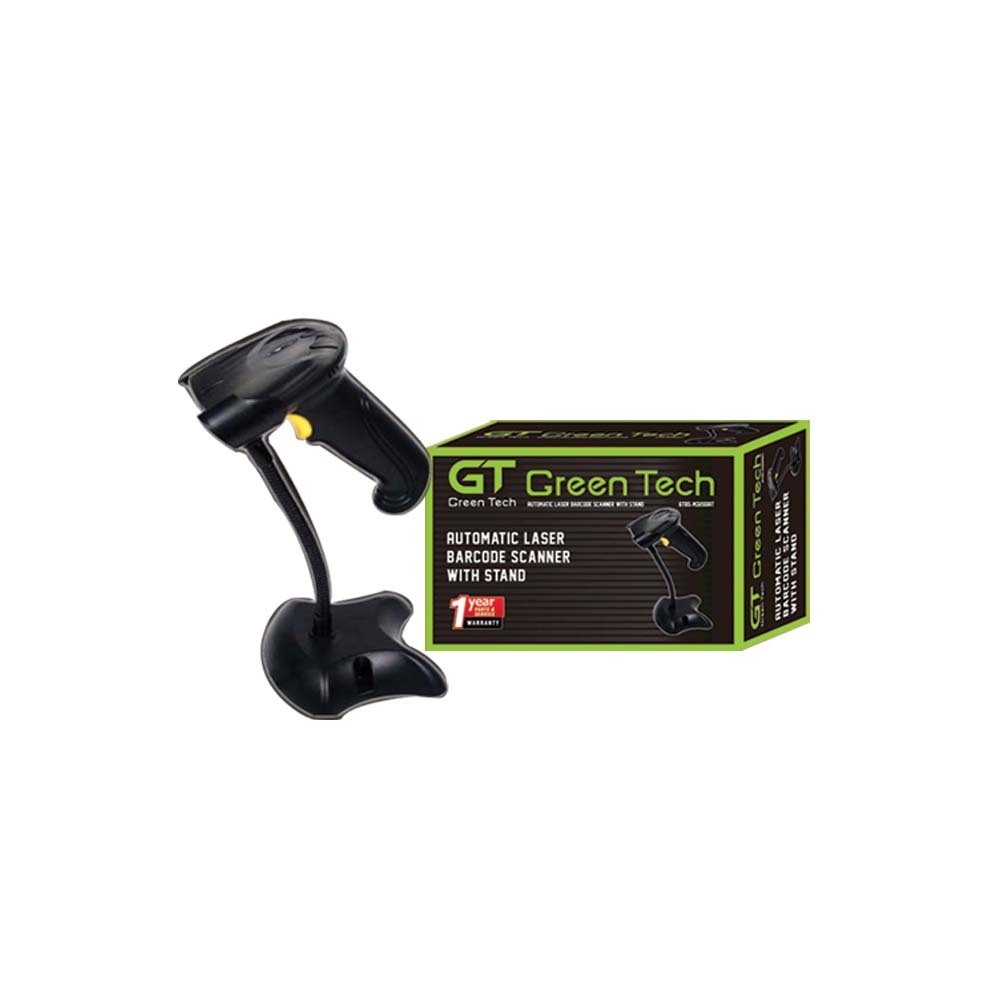 Green Tech Barcode Scanner GTBS - M3200 AT Black 