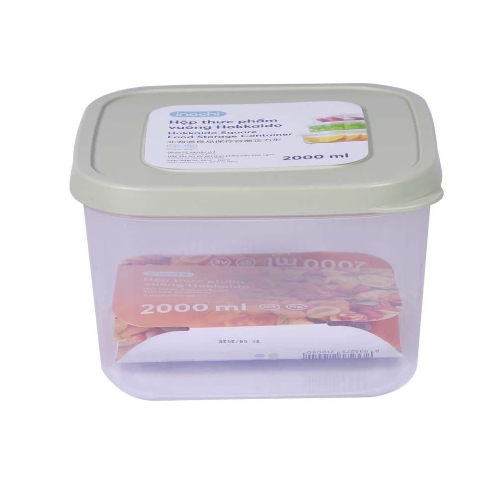Inochi Square Food Container 2000ML HIN.HOVU.2000