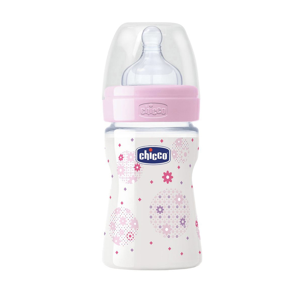 Chicco Baby Well-Being Feeding Bottle 150ML Pink (OM+)