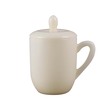 Mp Ivory Gold Line Mug With Lid CI70