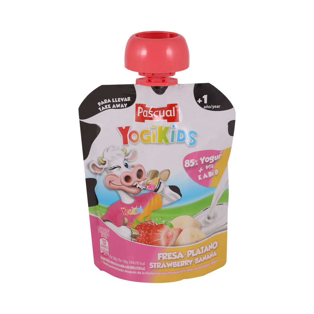 Pascual Yogikids Strawberry & Banana 80G