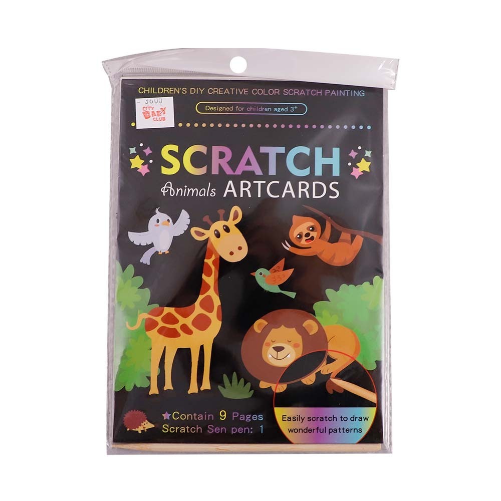 Scratch Artcards Scratching Black Card