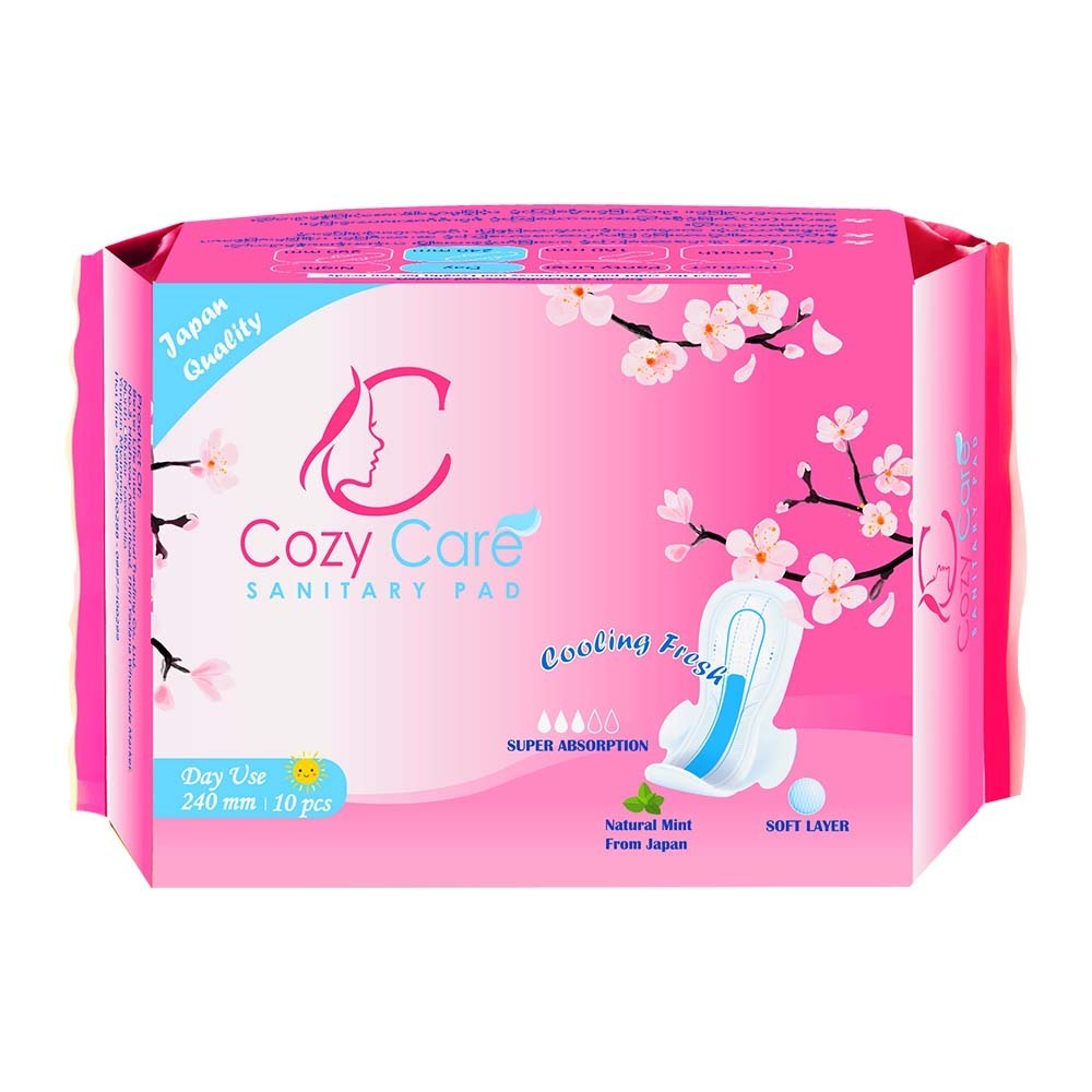 Cozy Care Sanitary Pad Day 10PCS (240MM) Pink