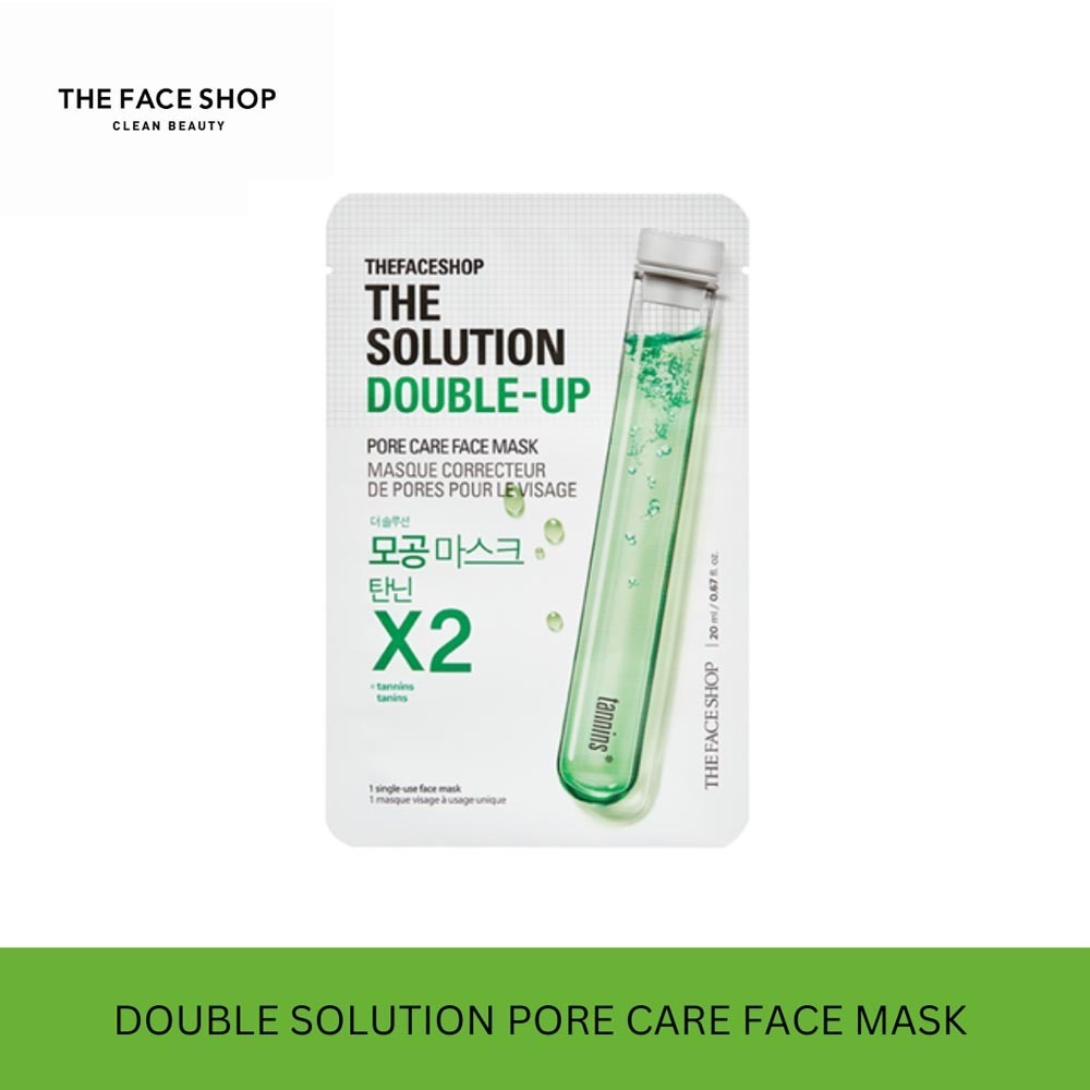 The Face Shop Official The Solution Double-Up Pore Care Face Mask(Gz) 8806182594861