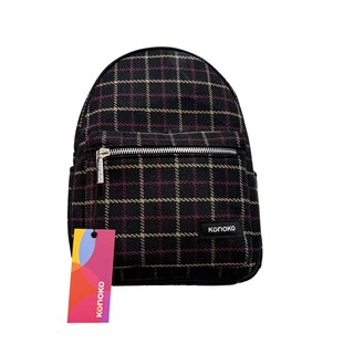 Konoko Cotton Mini Backpack Medium (Black Pattern)