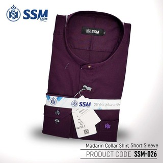 Madarin Collar Shirt Short Sleeve 3XL (Cotton White) SSM-O-M-S-049